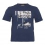 Синя чоловіча футболка великого розміру POLO PEPE кольору індиго (fu00748940)