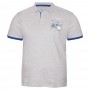 Чоловіча футболка polo великого розміру DIO RISE. Колір сірий. (fu01312995)