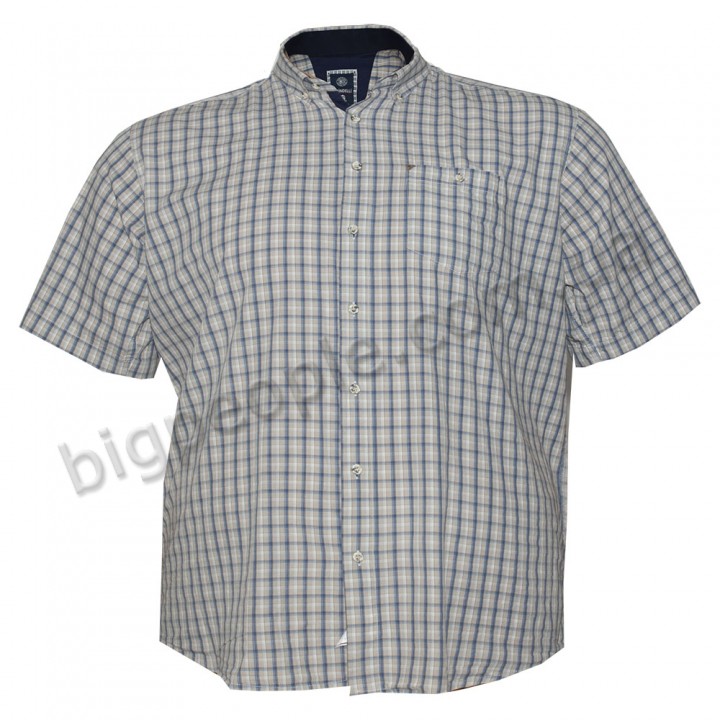 Мужская рубашка БИРИНДЕЛЛИ для больших людей. Цвет бежевый. (ru00420043)