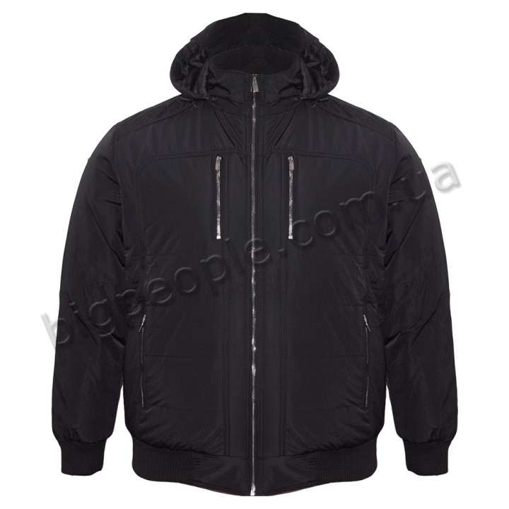 Куртка зимняя мужская OLSER для больших людей. Цвет черный. (ku00470507)