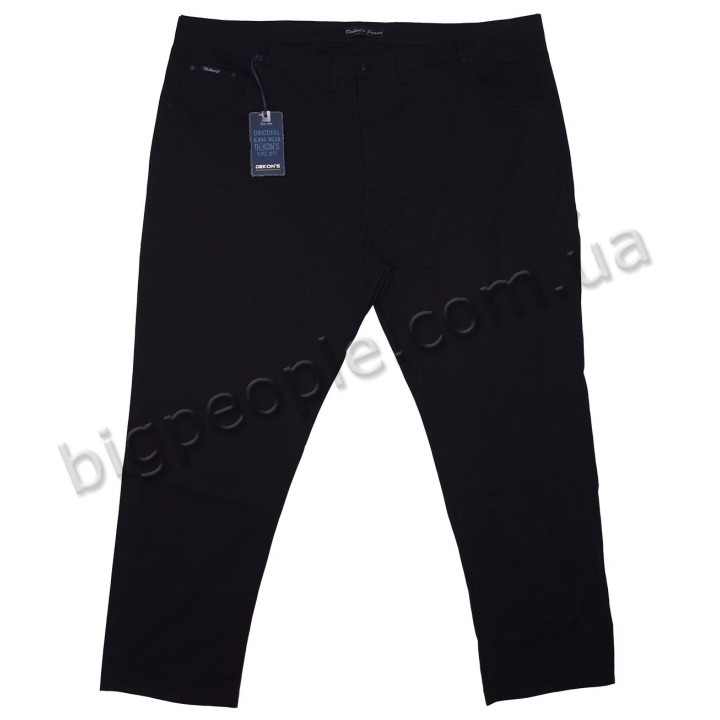 Мужские джинсы DEKONS для больших людей. Цвет чёрный. Сезон лето. (dz00112701)