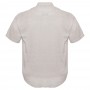 Бежевая льняная мужская рубашка больших размеров BIRINDELLI (ru05111819)