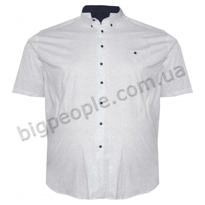 Біла стрейчева чоловіча сорочка великих розмірів BIRINDELLI (ru05257995)