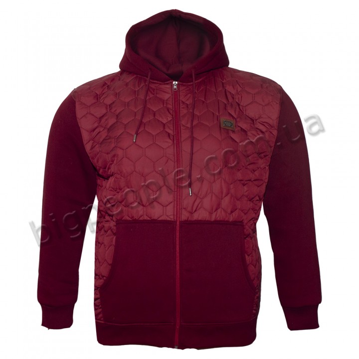 Батник великого розміру POLO PEPE (ba00683658) бордового кольору