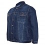 Мужская джинсовая куртка DEKONS для больших людей. Цвет тёмно-синий. (ku00411662)