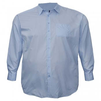 Голубая мужская рубашка больших размеров BIRINDELLI (ru00609443)