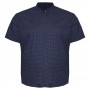 Темно-синя стрейчева чоловіча сорочка великих розмірів BIRINDELLI (ru05253930)
