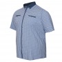Синяя хлопковая мужская рубашка больших размеров BIRINDELLI (ru05179008)