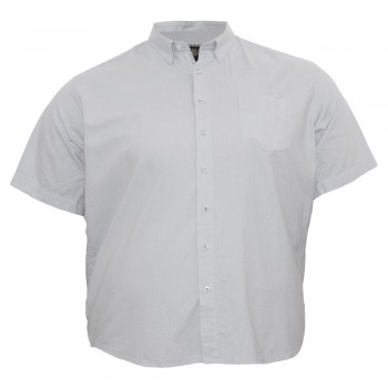 Серая хлопковая мужская рубашка больших размеров BIRINDELLI (ru05171885)