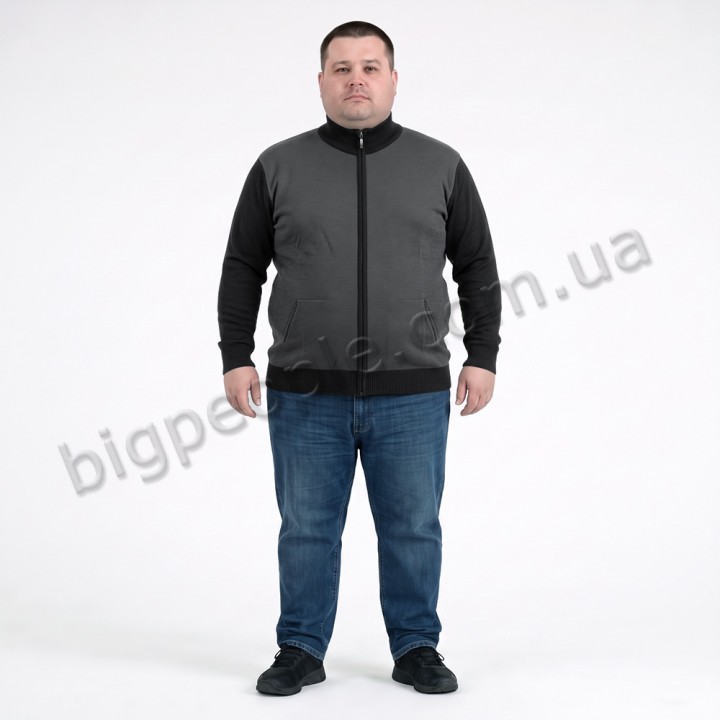 Чорна кофта великого розміру TURHAN (ba01167993)