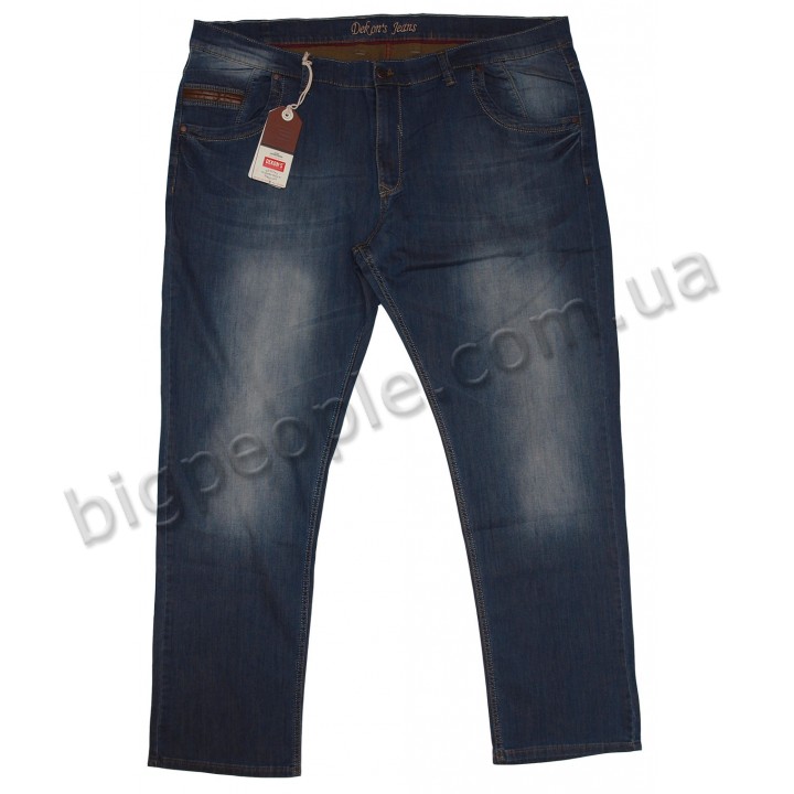 Чоловічі джинси DEKONS великих розмірів. Колір темно-синій. Сезон літо. (dz00105329)