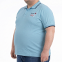 Мужское polo АННЕКС большого размера. Цвет голубой. Низ изделия прямой. (fu01965828)