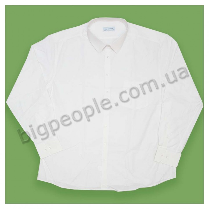 Мужская кремовая рубашка для полных мужчин DEL ROMANINO (ru00335936)