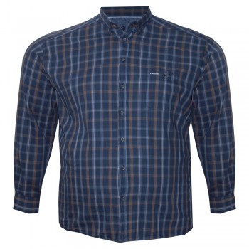 Тёмно-синяя классическая мужская рубашка больших размеров CASTELLI (ru00667006)