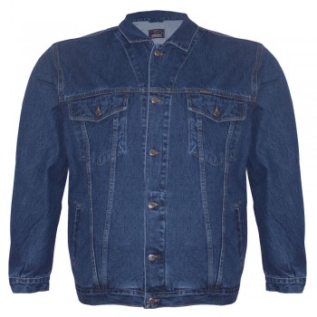 Мужская джинсовая куртка DEKONS для больших людей. Цвет тёмно-синий. (ku00322907)