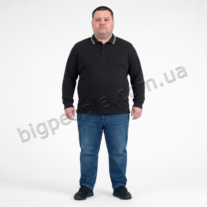 Поло тонкое чёрного цвета TURHAN (ba01160774)