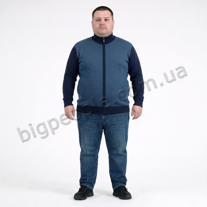 Темно-синя кофта великого розміру TURHAN (ba01166005)
