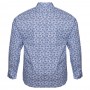 Голубая хлопковая мужская рубашка больших размеров BIRINDELLI (ru00533812)