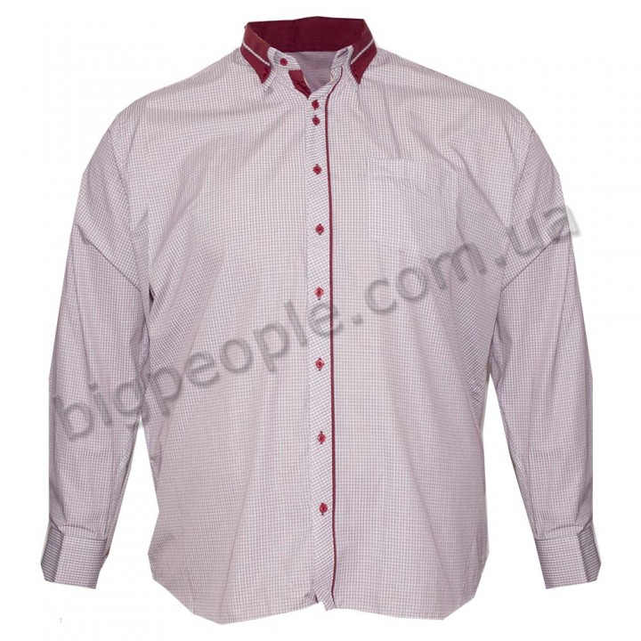 Белая хлопковая мужская рубашка больших размеров BIRINDELLI (ru00543224)
