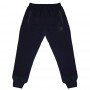 Тёплые спортивные штаны ДЕКОНС большого размера. Цвет тёмно-синий. Модель внизу на манжете. (BR00095271)