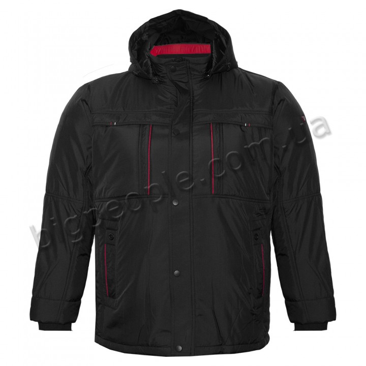 Куртка зимова чоловіча OLSER для великих людей. Колір чорний. (ku00499121)