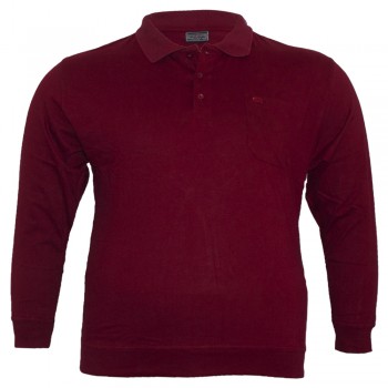 Бордовая футболка (тонкая толстовка) BORCAN CLUB (fu00847217)