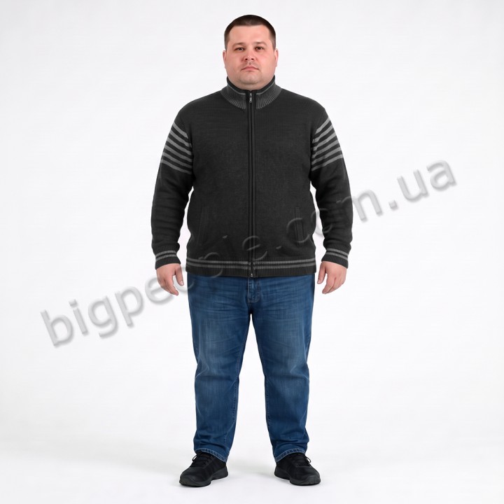 Черная теплая кофта большого размера TURHAN (ba01172779)