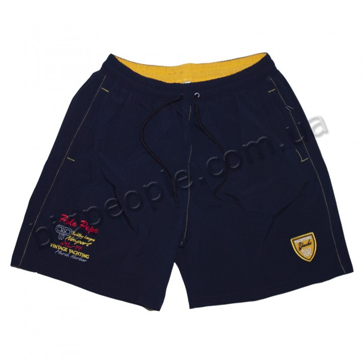 Великі темно-сині плавальні шорти для чоловіків POLO PEPE (sh00314776)