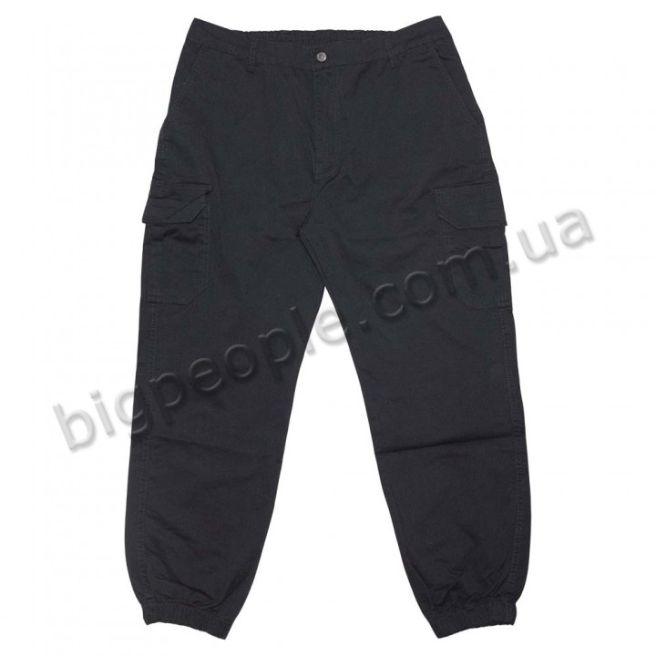 Мужские брюки DEKONS для больших людей. Цвет чёрный. Сезон осень-весна. (DZ00420443)