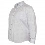Белая хлопковая мужская рубашка больших размеров BIRINDELLI (ru00535223)