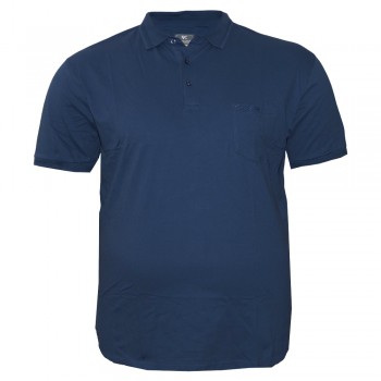 Чоловіча футболка polo великого розміру GRAND CHEFF. Колір темно-синій. (fu01391657)