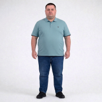 Поло голубого цвета TURHAN (fu02024775)