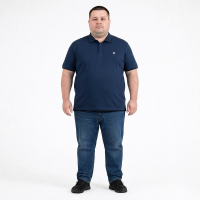 Поло синего цвета TURHAN (fu02025906)