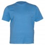 Мужская футболка BORCAN CLUB большого размера. Цвет синий. Ворот полукруглый. (fu00548091)