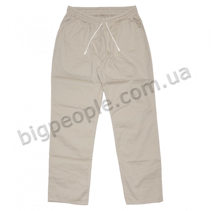 Чоловічі штани  ДИВЕСТ великих розмірів. Колір бежевий. (DZ00410558)