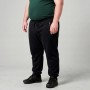 Летние тонкие спортивные брюки POLO PEPE больших размеров. Цвет чёрный. Внизу манжети. (br00130804)