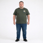Футболка мужская TURHAN большого размера. Цвет хаки. Ворот полукруглый. (fu02013774)