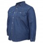 Тёмно-синяя мужская рубашка больших размеров DEKONS (ru00649605)