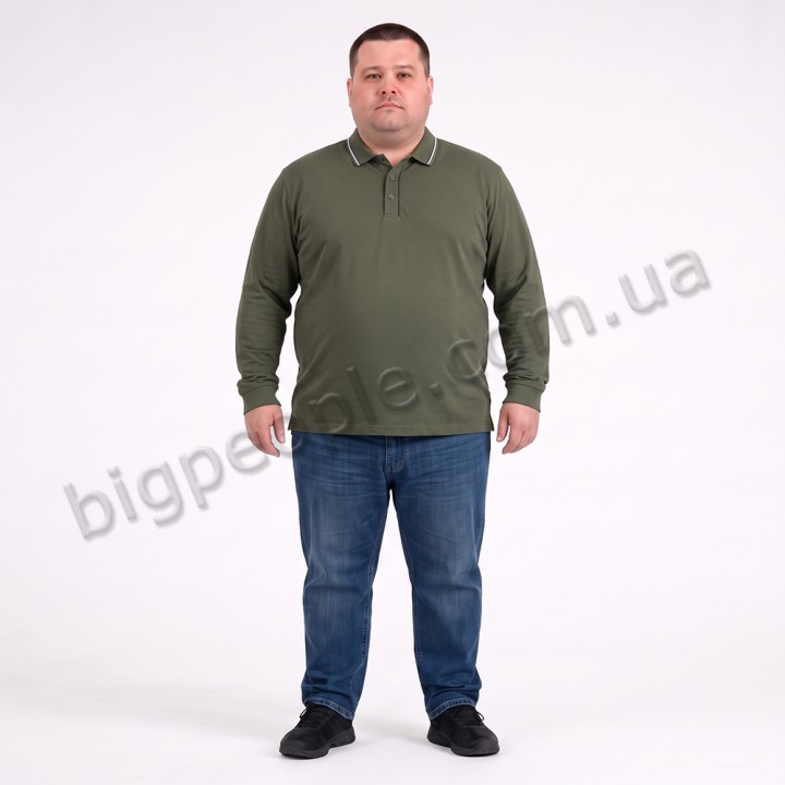 Поло тонкое цвета хаки TURHAN (ba01157902)