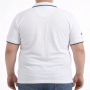 Мужское polo АННЕКС большого размера. Цвет белый. Низ изделия прямой. (fu01966284)