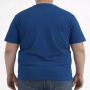 Футболка чоловіча ARMSTRONG великого розміру. Колір синій. Комір напівкруглий. (fu01999031)