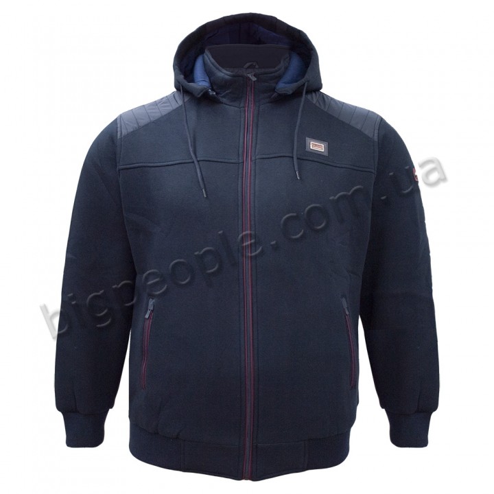 Очень теплая толстовка OLSER (ba01058663) тёмно-синего цвета