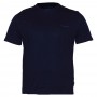 Мужская футболка BORCAN CLUB больших размеров. Цвет тёмно-синий. Ворот полукруглый. (fu00547123)
