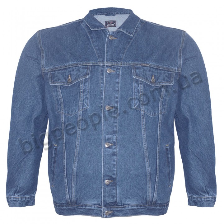Чоловіча джинсова куртка DEKONS для великих людей. Колір синій. (ku00321556)