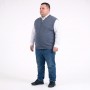 Мужской жилет TURHAN большого размера. Цвет синий. (ba01182779)