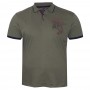 Чоловіча футболка polo великого розміру DIO RISE. Колір хакі. (fu01309557)