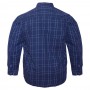 Тёмно-синяя вельветовая мужская рубашка больших размеров BIRINDELLI (ru00541231)