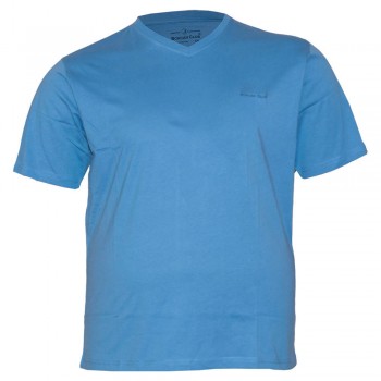 Синя футболка великого розміру BORCAN CLUB (fu00595745)