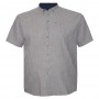 Бежевая льняная мужская рубашка больших размеров BIRINDELLI (ru05245337)