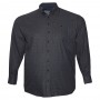 Сіра чоловіча бавовняна сорочка великих розмірів BIRINDELLI (ru00759057)